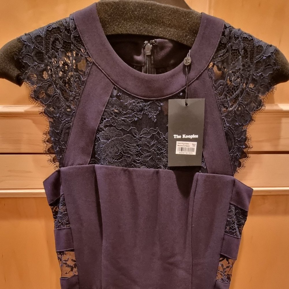 The Kooples Midi with Lace Accent